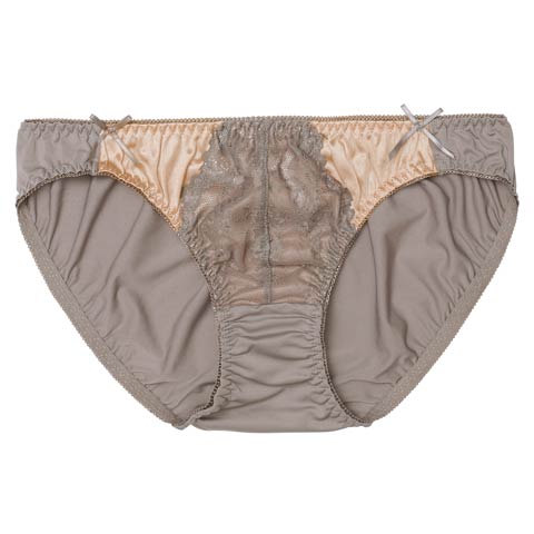 2/27新作!ノーブルヌーディレースサニタリーショーツ単品[おそろいショーツ](グレー-M)