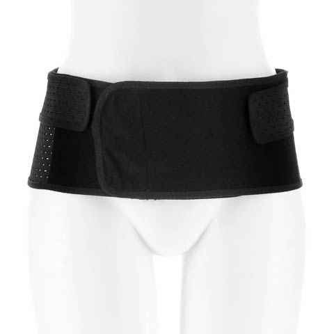 メッシュゴムバッククロス骨盤ベルト［週末セール］(ブラック-M)