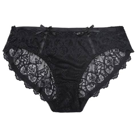 ヴィーナスシルエットレースフルバックショーツ単品[おそろいショーツ](ブラック-M)