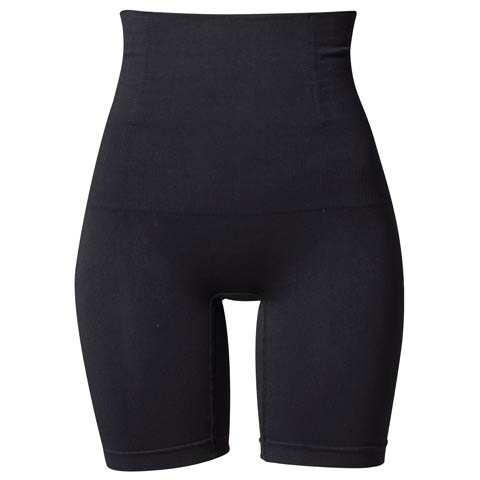 10/2再販!ロングハイウエスト3分丈ガードル(ブラック-M-L)