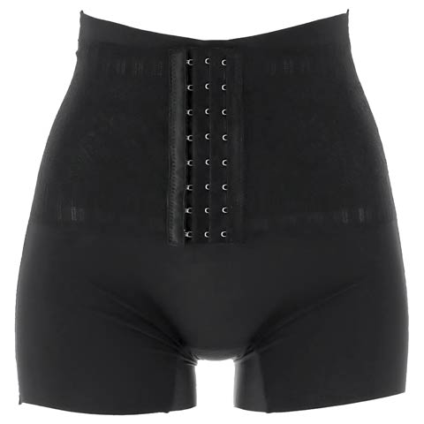 10/2再販!フラワーレースコルセットガードル(ブラック-M)