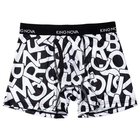 12/15新作!アルファベットロゴ男性用ボクサーパンツ(ホワイト-M)