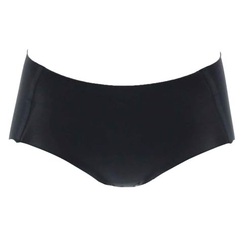 11/11再販!ワンカラーダスティシームレスフルバックショーツ単品(ブラック-M)