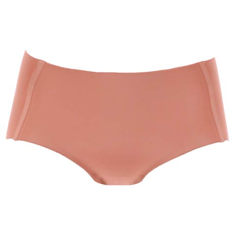 11/11再販!ワンカラーダスティシームレスフルバックショーツ単品(テラコッタ-M)