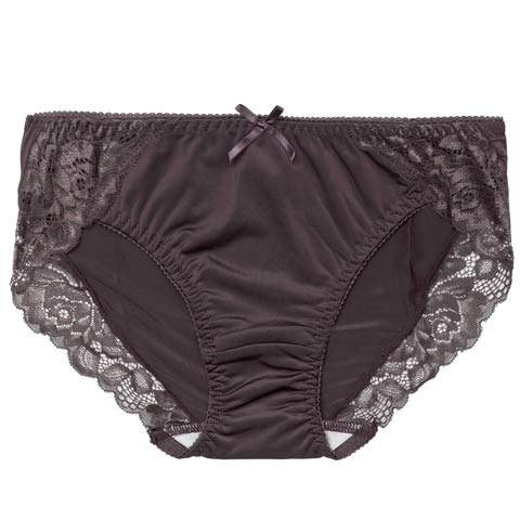 12/27再販!リボンフラワーレースサニタリーショーツ単品(ディープパープル-M)