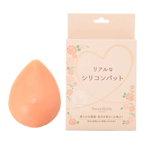 シークレットシリコンヌードブラ（Lサイズ）(ベージュ-L)