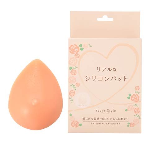 シークレットシリコンヌードブラ（3Lサイズ）(ベージュ-3L)