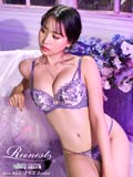 11/6新作!【永尾まりや着用】【Reinest】ロイヤルピオニーバタフライ育乳脇高ブラジャー&バック透けフルバックショーツ