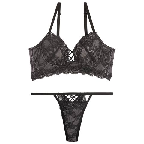 11/27再販!【Reinest】ダークヴィーナスコード背中魅せブラジャー&バック透けTバックショーツ［大人気］(コケットブラック-A65/ショーツM)