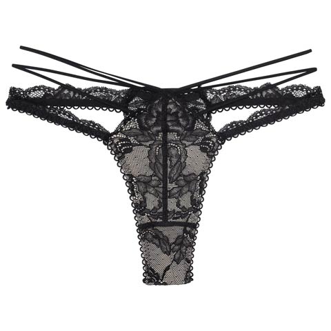 10/15新作!【Reinest】ラビリンスコードレースバック透け選べるショーツ[おそろいショーツ](ブラック/Tバック-M)