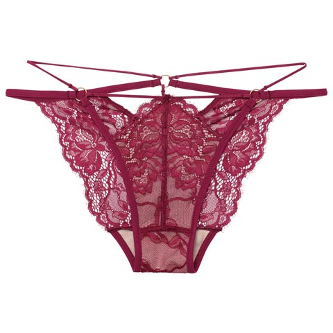 【予約:2/17頃より順次発送】2/13新作!【Reinest】アグレアーブルレースコードバック透け選べるショーツ[おそろいショーツ](ワイン/フルバック-M)