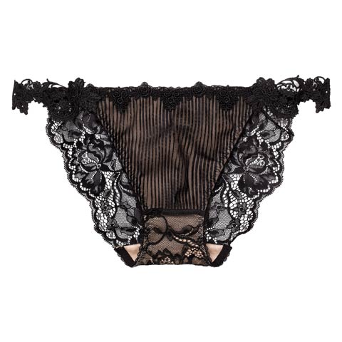 3/18新作!【Reinest】ドレッシーチュールプリーツバック透け選べるショーツ[おそろいショーツ](ブラック/フルバック-M)