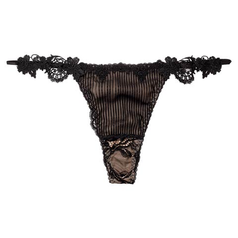 3/18新作!【Reinest】ドレッシーチュールプリーツバック透け選べるショーツ[おそろいショーツ](ブラック/Tバック-M)