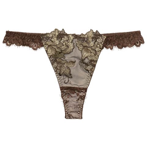 12/19新作!【Reinest】シャルムローズレースバック透け選べるショーツ[おそろいショーツ](ブラウン/Tバック-M)