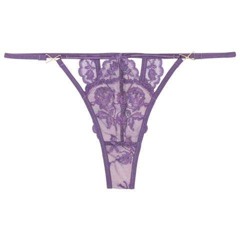 【Reinest】ヌーディパルフェバック透け選べるショーツ[おそろいショーツ](シアーパープル/Tバック-M)