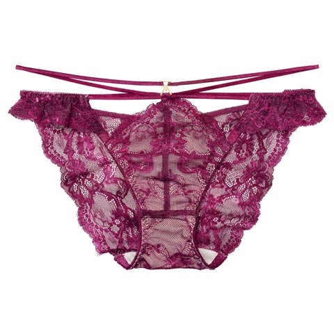 2/4新作!【Reinest】センシュアルレーシィコードバック透け選べるショーツ[おそろいショーツ](ロイヤルパープル/フルバック-M)