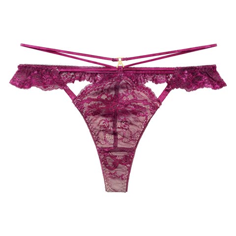 2/4新作!【Reinest】センシュアルレーシィコードバック透け選べるショーツ[おそろいショーツ](ロイヤルパープル/Tバック-M)