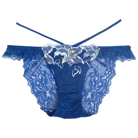 【Reinest】ノクターンブルームリリーバック透け選べるショーツ[おそろいショーツ]［週末セール］(ダークブルー/フルバック-M)