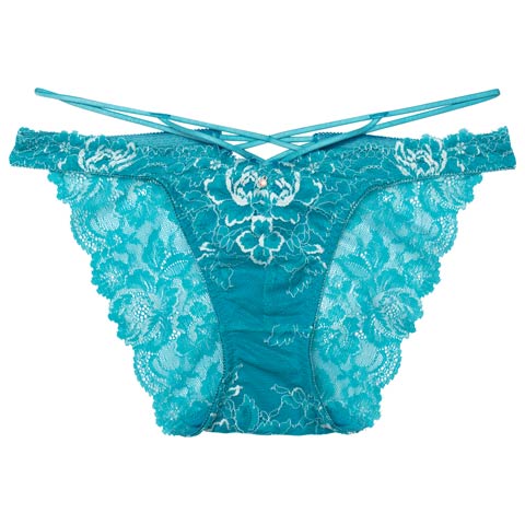 【Reinest】アクアオーシャンプルメリアバック透け選べるショーツ[おそろいショーツ]［週末セール］(ターコイズブルー/フルバック-M)