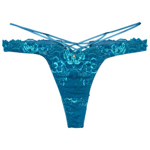 【Reinest】アクアオーシャンプルメリアバック透け選べるショーツ[おそろいショーツ]［週末セール］(マリンブルー/Tバック-M)