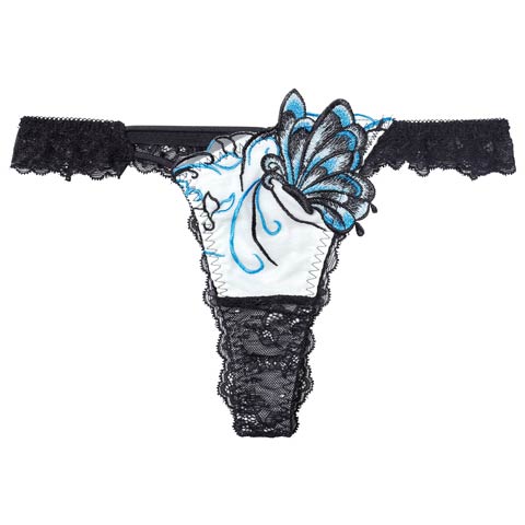 11/26新作!【Reinest】アラベスクパピヨンレースバック透け選べるショーツ[おそろいショーツ](ブラック/Tバック-M)