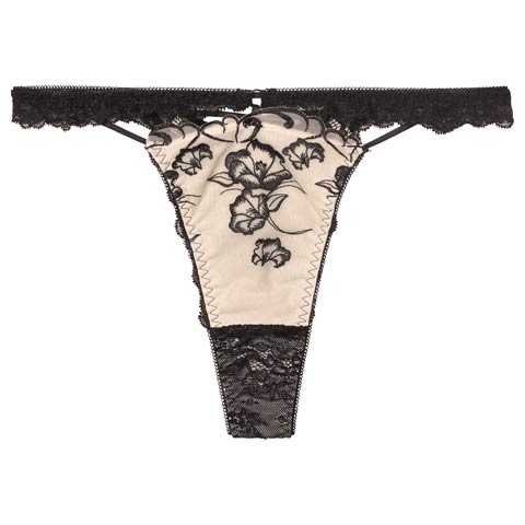 1/5新作!【永尾まりや着用】【Reinest】クレールフィーユレースアップバック透け選べるショーツ[おそろいショーツ](ブラック/Tバック-M)