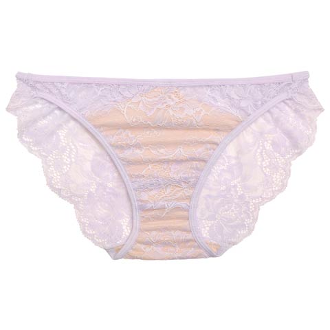 2/18新作!スフレ単品フルバックショーツ［猫セール］(ラベンダー-M)