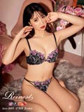 【永尾まりや着用】【Reinest】チャーミングチューリップブラジャー&バック透けフルバックショーツ