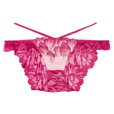 【Reinest】ルミエールペタルレーシーバック透け選べるショーツ[おそろいショーツ](ローズピンク/フルバック-M/ショーツM)