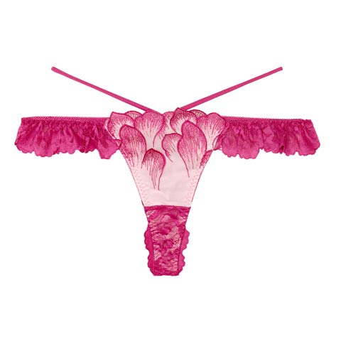 【Reinest】ルミエールペタルレーシーバック透け選べるショーツ[おそろいショーツ](ローズピンク/Ｔバック-M/ショーツM)