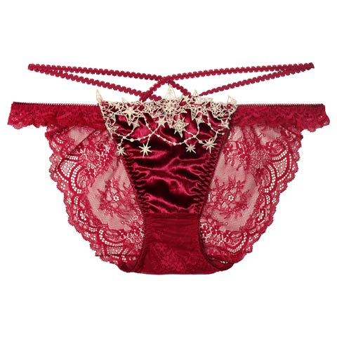 11/7新作!【永尾まりや着用】【Reinest】ノエルエトワールコードバック透け選べるショーツ[おそろいショーツ](レッド/フルバック-M)