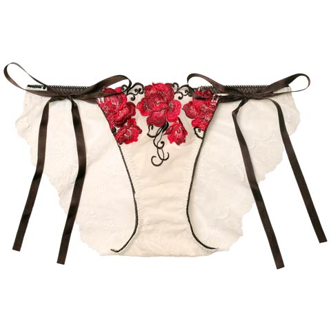 12/3新作!【Reinest】エターナル リッチローズバック透け選べるショーツ[おそろいショーツ](アイボリー/フルバック-M)