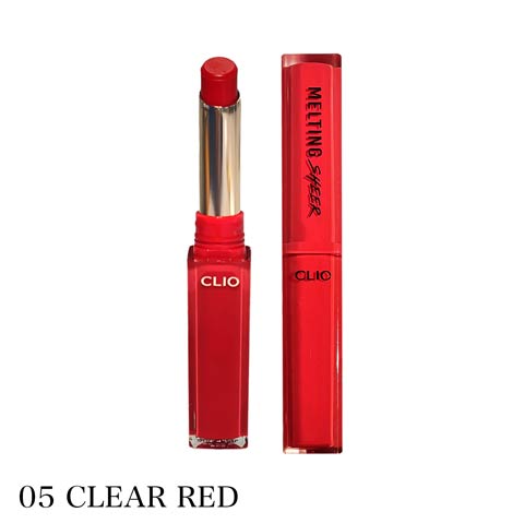 【リップ】CLIO クリオ MELTING SHEER LIPS メルティングシアーリップ(05 CLEAR RED-ｻｲｽﾞ無)