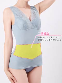 フラワーレースバッククロスボディシェイパー
