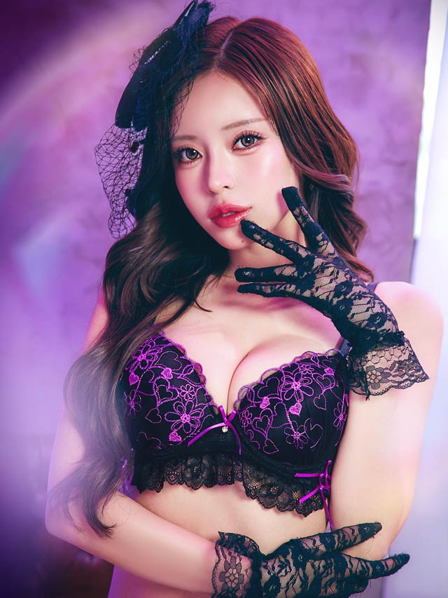 ミスティックバタフライ育乳脇高ブラジャー&フルバックショーツ