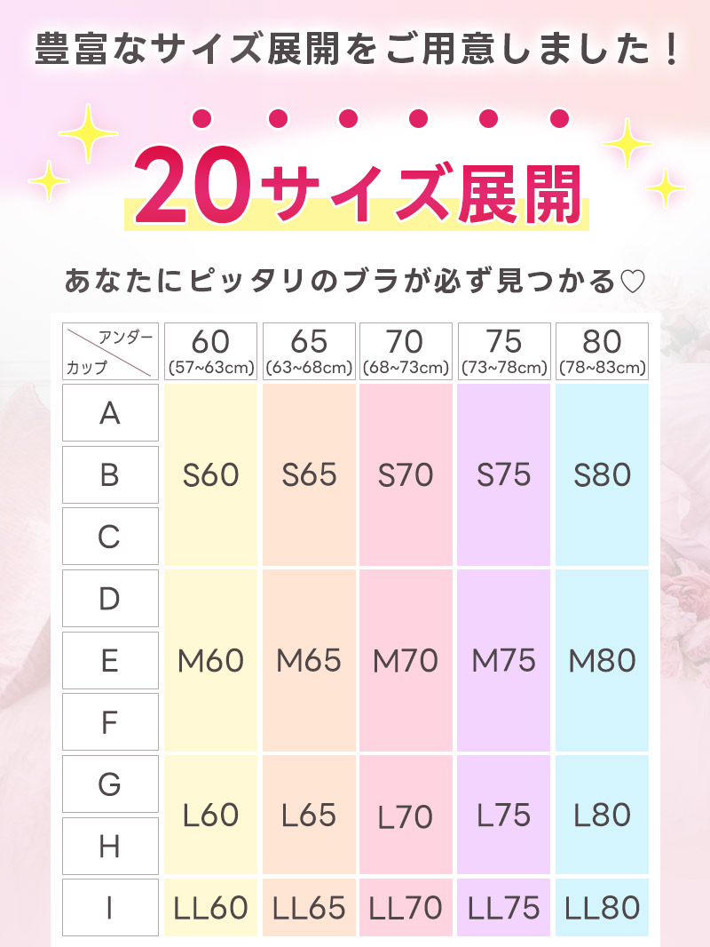 20サイズ展開