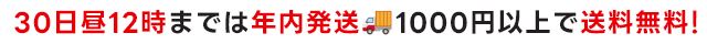 年内最後の送料無料