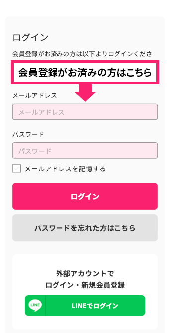 ログインについて